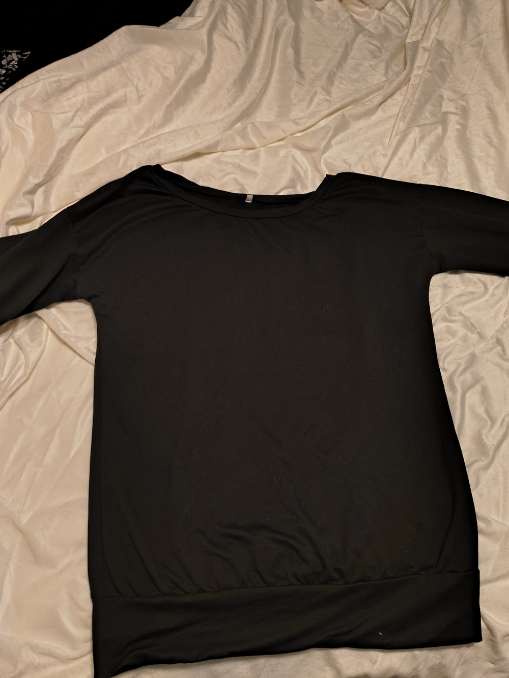 Women's Black Off The Shoulder Long Sleeve Dress